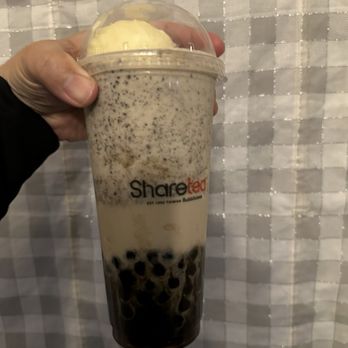 Sharetea - Oreo boba with ice cream - Bubble Tea Near Me - Visalia, California