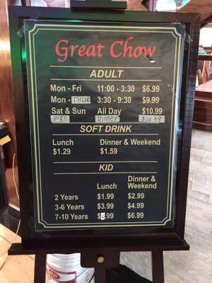 Menu photo 1 Great Chow Augusta, GA