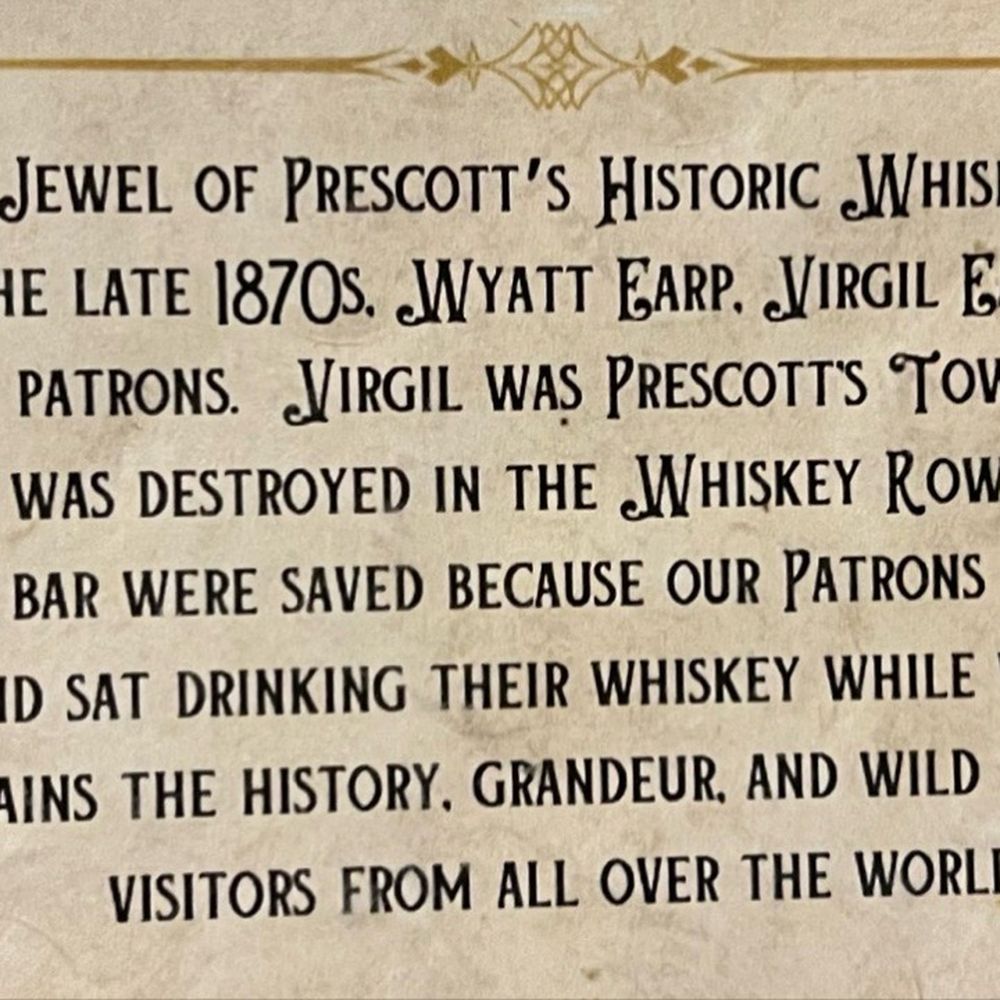 The Palace - Story on the menu - Bars Near Me - Prescott, Arizona The Palace - Story on the menu - Bars Near Me - Prescott, Arizona