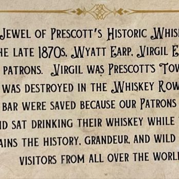 The Palace - Story on the menu - Bars Near Me - Prescott, Arizona The Palace - Story on the menu - Bars Near Me - Prescott, Arizona