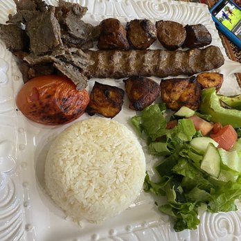 I-Cafe - Kebab combo plate - Halal Near Me - Chicago, Illinois