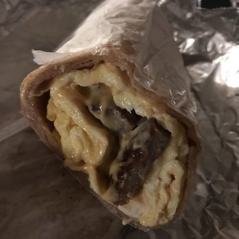 Myrtle Gourmet Deli - Sausage, Egg and Cheese Wrap ($4.50) - Salad Near Me - Brooklyn, New York