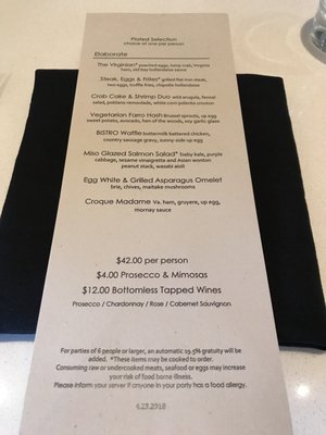 Menu photo 4 ENTYSE McLean, VA Menu photo 4 ENTYSE McLean, VA