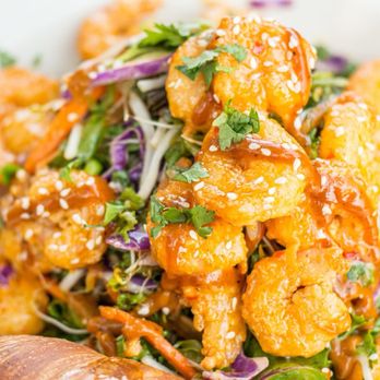 Charleston's - Dynamite Shrimp Salad (omg yum!!) - Steakhouses Near Me - Omaha, Nebraska