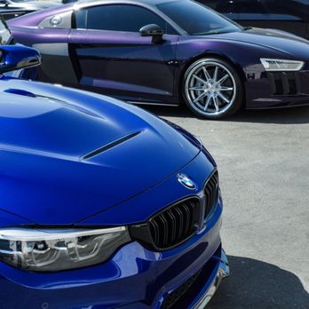 Sun Dimmers - BMW M4 CS San Marino Blue PPF front, paint correction and ceramic coating. - Car Window Tinting Near Me - Santa Clarita, California