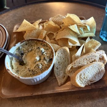 Down the Street - Spinach artichoke dip - Sports Bars Near Me - Houston, Texas