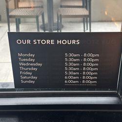 Starbucks - Hours as of September 2024