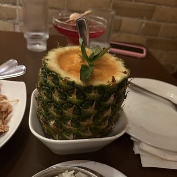 Mengrai Thai - #54 Red  Chicken Curry with Lychee and Pineapple - Thai Near Me - Toronto, Ontario
