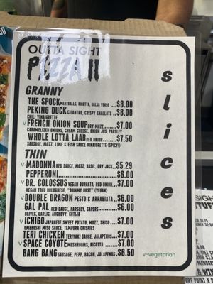 Menu photo 8 Outta Sight Pizza San Francisco, CA