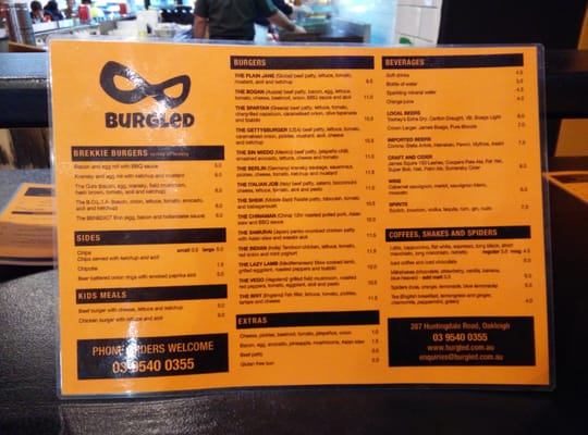 Menu photo 1 Burgled Oakleigh, VIC