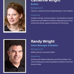 The Wright Team - The leaders of the Wright Team, Catherine & Randy Wright