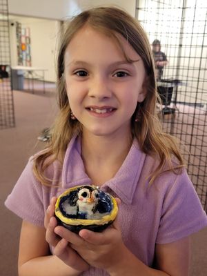 Photo of Art Sanctuary - Martinsville, IN, US. Amelia with her art.