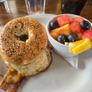 Harbor Cafe - Everything Bagel Sandwich - American Near Me - Santa Cruz, California Harbor Cafe - Everything Bagel Sandwich - American Near Me - Santa Cruz, California