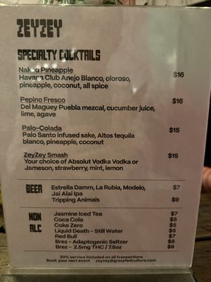 Menu photo 1 Zey Zey Miami, FL Menu photo 1 Zey Zey Miami, FL