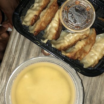 Hoshi Sushi - Miso Soup & spork Gyoza - Sushi Bars Near Me - Stony Brook, New York
