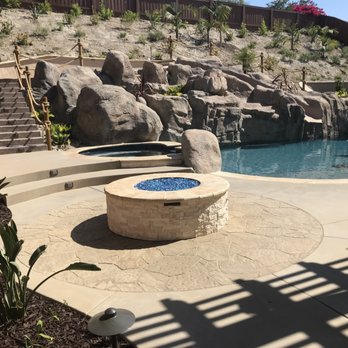 Creative Waterscapes - Perspective from the fire pit - Swimming Pools Near Me - San Diego, California Creative Waterscapes - Perspective from the fire pit - Swimming Pools Near Me - San Diego, California