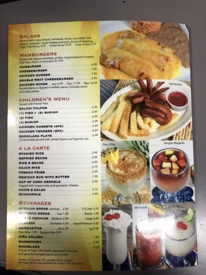 Menu photo 2 El Sinaloense Restaurant Baytown, TX