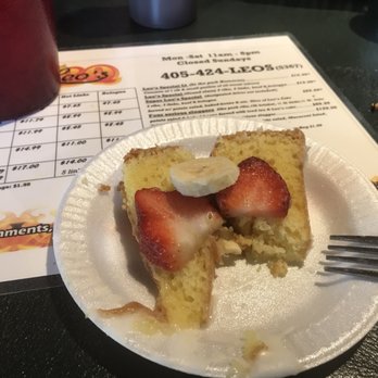 Leo's Barbeque - Strawberry banana cake at Leo's March 7, 2018. - American Near Me - Oklahoma City, Oklahoma