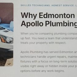 Romaniuk Heating & Air Conditioning - Why Apollo Plumbing??