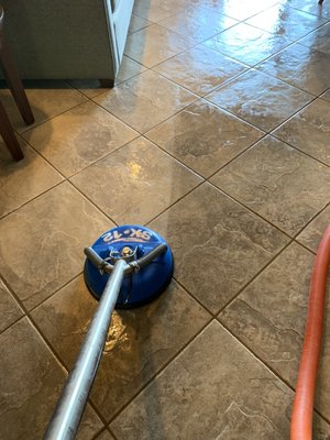 Tile Cleaning - Transform your living spaces with our professional grout steam cleaning services! Bid farewell to dingy and discolored grout lines as our skilled technicians harness the power of steam to eliminate built-up dirt and grime. Our cutting-edge steam cleaning technology penetrates deep into the grout, restoring it to its original luster without the need for harsh chemicals. Experience the rejuvenation of your tiled surfaces as we effortlessly lift away stains and bacteria, leaving your floors looking immaculate. Choose our eco-friendly approach for a cleaner, healthier home environment. Elevate your space with the brilliance of freshly cleaned grout—schedule your appointment now and rediscover the true beauty of your floors! Tile Cleaning - Transform your living spaces with our professional grout steam cleaning services! Bid farewell to dingy and discolored grout lines as our skilled technicians harness the power of steam to eliminate built-up dirt and grime. Our cutting-edge steam cleaning technology penetrates deep into the grout, restoring it to its original luster without the need for harsh chemicals. Experience the rejuvenation of your tiled surfaces as we effortlessly lift away stains and bacteria, leaving your floors looking immaculate. Choose our eco-friendly approach for a cleaner, healthier home environment. Elevate your space with the brilliance of freshly cleaned grout—schedule your appointment now and rediscover the true beauty of your floors!