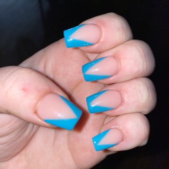 NT Nail Spa - Acrylic V french tip - Nail Salons Near Me - Modesto, California NT Nail Spa - Acrylic V french tip - Nail Salons Near Me - Modesto, California