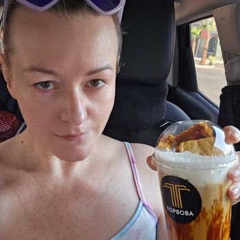 Top Boba - Me with my Brown sugar oat honeycomb with boba - Bubble Tea Near Me - Las Vegas, Nevada Top Boba - Me with my Brown sugar oat honeycomb with boba - Bubble Tea Near Me - Las Vegas, Nevada