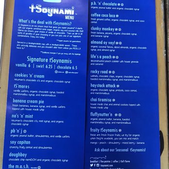 Green Restaurant - Soynami Menu (get the coffee coco loco!!) - Vegetarian Near Me - Tempe, Arizona