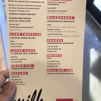 Milk Bar - Menu - Desserts Near Me - Washington, DC, District of Columbia