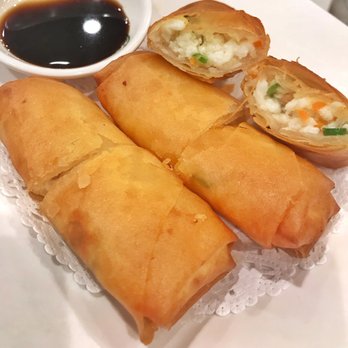 Tim Ho Wan - F2. Deep Fried Spring Roll with Egg White and Shrimp - Dim Sum Near Me - Irvine, California Tim Ho Wan - F2. Deep Fried Spring Roll with Egg White and Shrimp - Dim Sum Near Me - Irvine, California