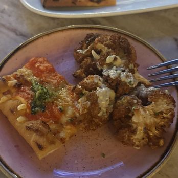 Dear Olivia Bar & Kitchen - Vodka Margherita Flatbread and Roasted Cauliflower - American Near Me - Parkland, Florida Dear Olivia Bar & Kitchen - Vodka Margherita Flatbread and Roasted Cauliflower - American Near Me - Parkland, Florida