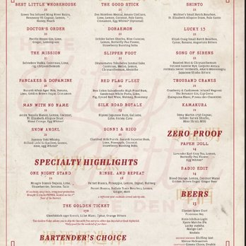Here Kitty Kitty Vice Den - Dec 2023 menu - Speakeasies Near Me - Las Vegas, Nevada