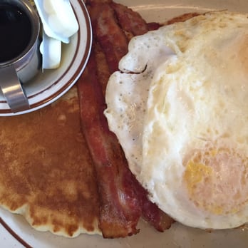 Stop Inn - Pancakes two eggs over easy with bacon - Diners Near Me - Woodside, New York Stop Inn - Pancakes two eggs over easy with bacon - Diners Near Me - Woodside, New York