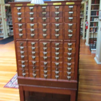 Providence Athenaeum - Of course they still have one of these - Libraries Near Me - Providence, Rhode Island