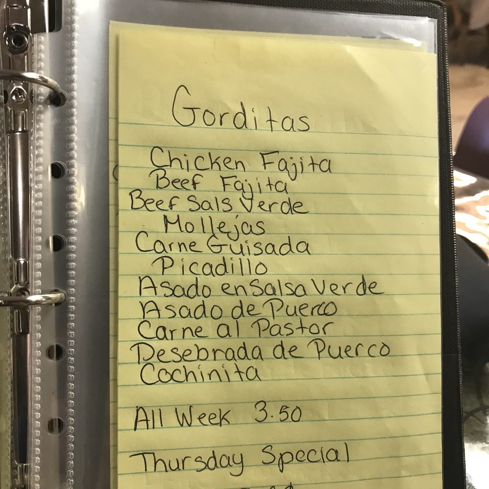 El Comal Corner - a list of food items - Tex-Mex Near Me - San Angelo, Texas