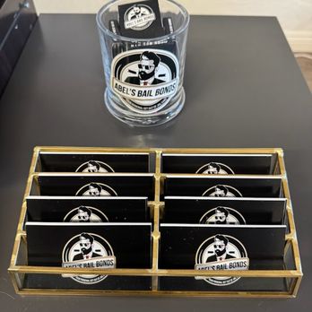 Abel's Bail Bonds - Business cards and shot glass at Abel's Bail Bonds El Centro. - Bail Bondsmen Near Me - El Centro, California Abel's Bail Bonds - Business cards and shot glass at Abel's Bail Bonds El Centro. - Bail Bondsmen Near Me - El Centro, California