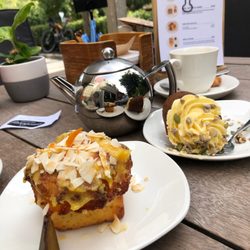 Patagonia Chocolates - Carrot cake and orange coconut cake.