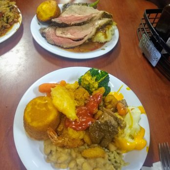Golden Corral Buffet & Grill - Plates upon plates. Ready for a nap after this lol - Buffets Near Me - Decatur, Georgia