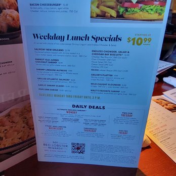 Red Lobster - Menu - Seafood Near Me - Prescott, Arizona Red Lobster - Menu - Seafood Near Me - Prescott, Arizona