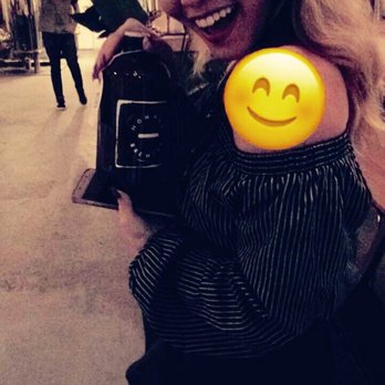 Homage Brewing - Bad quality, but we purchased a bottle.. and you can see Matt waving goodbye in the back! Lol - Breweries Near Me - Pomona, California