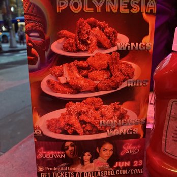 Dallas BBQ - chicken wings and ketchup - Barbeque Near Me - New York, New York
