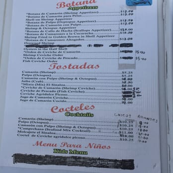 Chuchulukos y Aguachiles El Sinaloa - Menu - Mexican Near Me - Phoenix, Arizona Chuchulukos y Aguachiles El Sinaloa - Menu - Mexican Near Me - Phoenix, Arizona