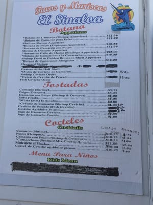 Menu photo 6 Chuchulukos y Aguachiles El Sinaloa Phoenix, AZ Menu photo 6 Chuchulukos y Aguachiles El Sinaloa Phoenix, AZ