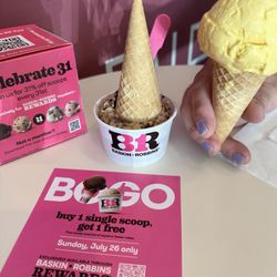 Baskin-Robbins - Jamoca® Almond Fudge, Baseball Nut & Lemon Custard.