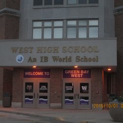 Green Bay West High School - The West entrance to West High School.
