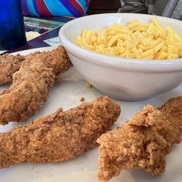 Chicken Strips, Mac & Cheese Chicken Strips, Mac & Cheese