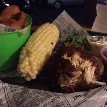 Casey's Crab Company - Crab Cake, FRESH corn and onion rings. - Seafood Near Me - Laurel, Maryland