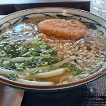 Marugame Udon - Kake with a pumpkin tempura addon - Japanese Near Me - Honolulu, Hawaii Marugame Udon - Kake with a pumpkin tempura addon - Japanese Near Me - Honolulu, Hawaii