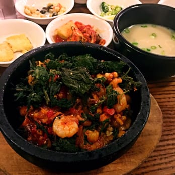 Hanbat Restaurant - Seafood Gobdol Bibimbap It was soooo tasty! They have 7 appetizers which were very delicious! Was very full and happy! - Korean Near Me - New York, New York Hanbat Restaurant - Seafood Gobdol Bibimbap It was soooo tasty! They have 7 appetizers which were very delicious! Was very full and happy! - Korean Near Me - New York, New York