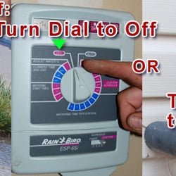 The Sprinkler Guy - How to shut off your system in an emergency