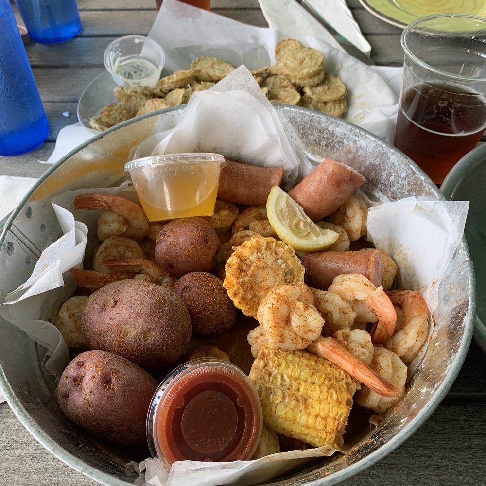 Sam's Beach Bar - Shrimp boil!!! So much food!!! - Seafood Near Me - Hudson, Florida Sam's Beach Bar - Shrimp boil!!! So much food!!! - Seafood Near Me - Hudson, Florida
